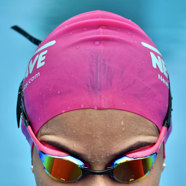 New Wave Swim Goggles (Pink Bubble Dreams - Revo Lens in Pink Frames)