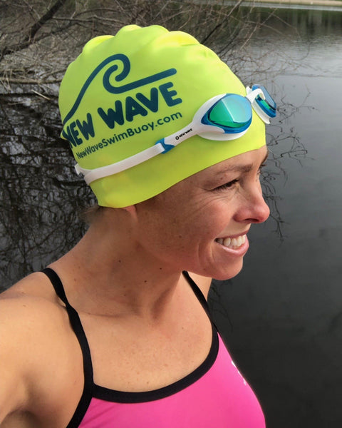 Swag - New Wave Swim Goggles - Fusion 2.0 (Blue Ice = Blue Lens In White Frame)