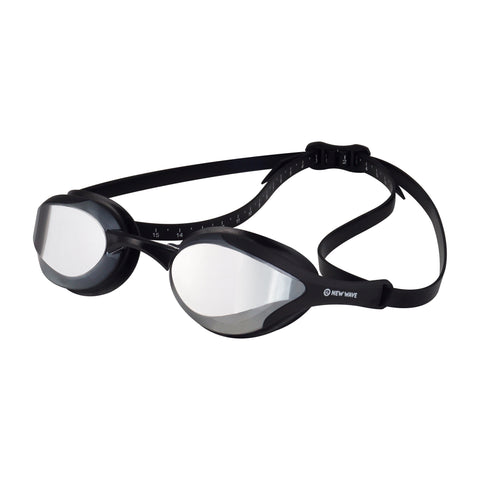 Swag - New Wave Swim Goggles - Fusion 2.0 (Silver Rush = Mirror Lens In Black Frames)