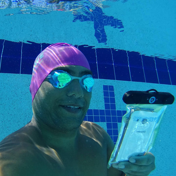 New Wave Waterproof Phone Case - Universal Dry Pouch best open water swim buoy