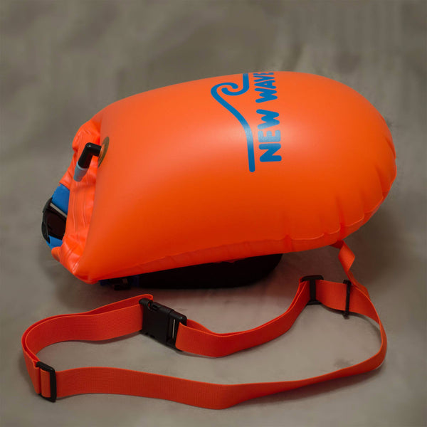 Swim Buoy - New Wave Open Water Swim Buoy - Large (20 Liter) - PVC Orange