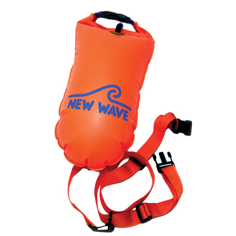 Swim Buoy - New Wave Open Water Swim Buoy - Medium (15 Liter) - TPU Orange