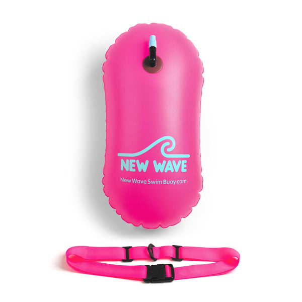 New Wave Swim Bubble for Open Water Swimmers and Triathletes - Pink best open water swim buoy