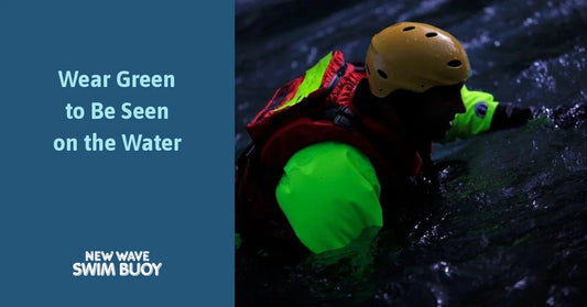 Wear Green to Be Seen on the Water — New Wave Swim Buoy