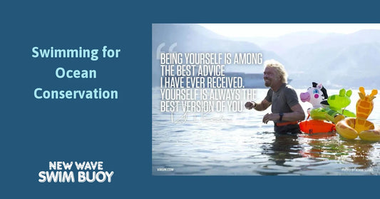 Striving for the ocean by swimming the Strait of Messina - Richard Branson with Adrian Grenier Open Water Swim