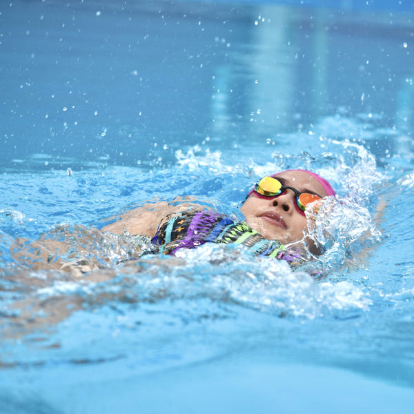 New Wave Swim Goggles (Pink Bubble Dreams - Revo Lens in Pink Frames)