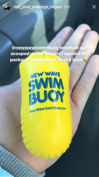 New Wave Floating Key Chain for Open Water Swimmers best open water swim buoy