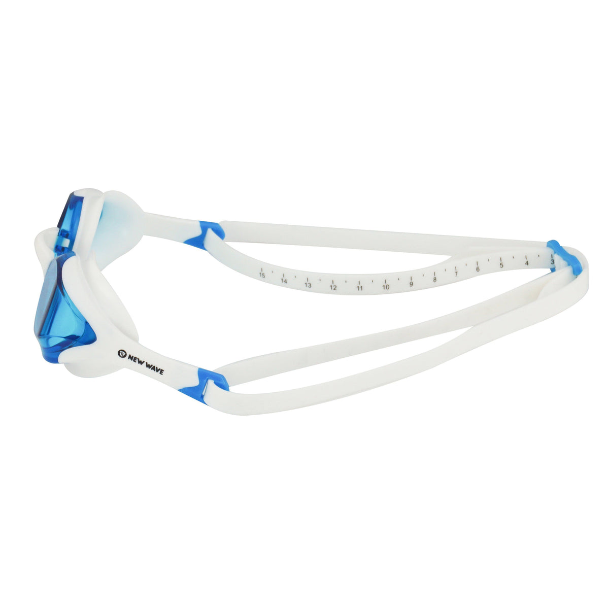 Swag - New Wave Swim Goggles - Fusion 2.0 (Blue Ice = Blue Lens In White Frame)