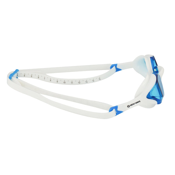 Swag - New Wave Swim Goggles - Fusion 2.0 (Blue Ice = Blue Lens In White Frame)