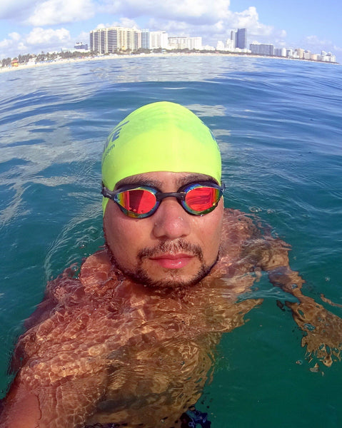 Swag - New Wave Swim Goggles - Fusion 2.0 (Bonfire = Revo Lens In Black Frames)
