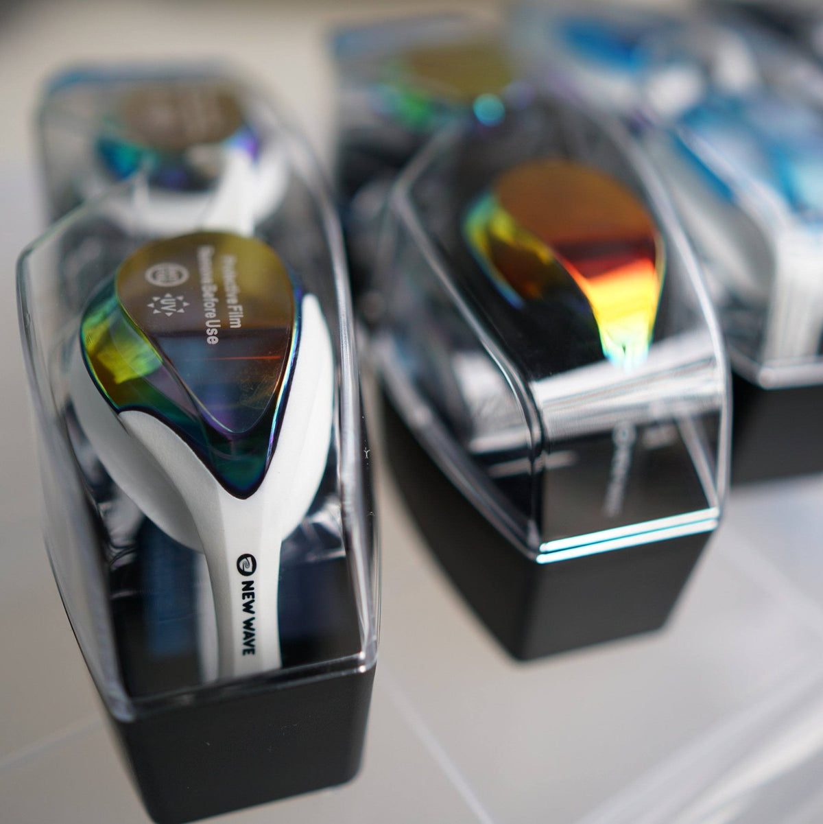 Swag - New Wave Swim Goggles - Fusion 2.0 (Molten Pearl = Revo Lens In White Frames)