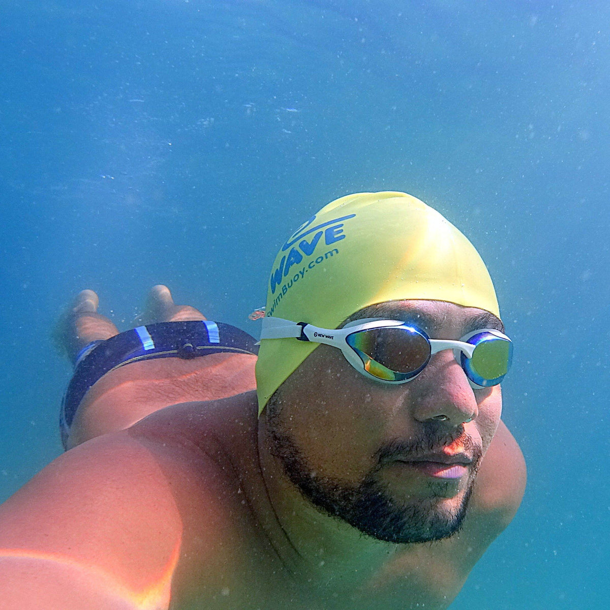 Swag - New Wave Swim Goggles - Fusion 2.0 (Molten Pearl = Revo Lens In White Frames)