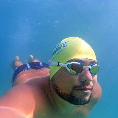 Swag - New Wave Swim Goggles - Fusion 2.0 (Molten Pearl = Revo Lens In White Frames)