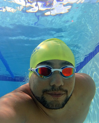 Swag - New Wave Swim Goggles - Fusion 2.0 (Molten Pearl = Revo Lens In White Frames)