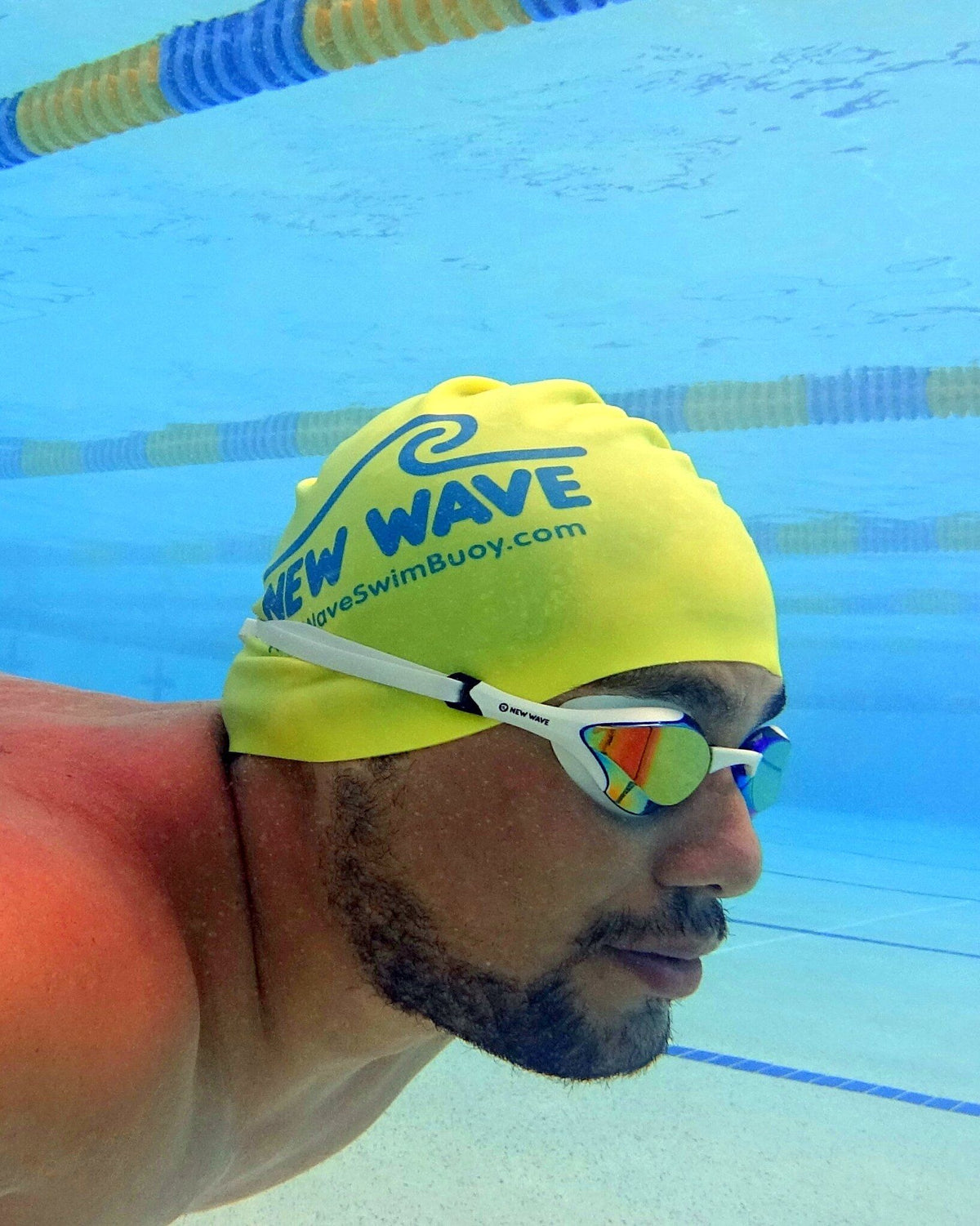Swag - New Wave Swim Goggles - Fusion 2.0 (Molten Pearl = Revo Lens In White Frames)
