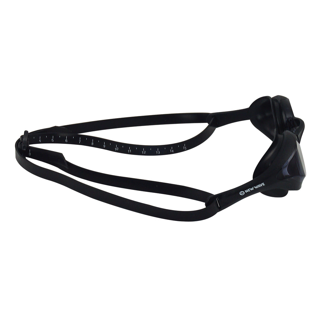 black goggles New Wave Fusion Swim Goggles