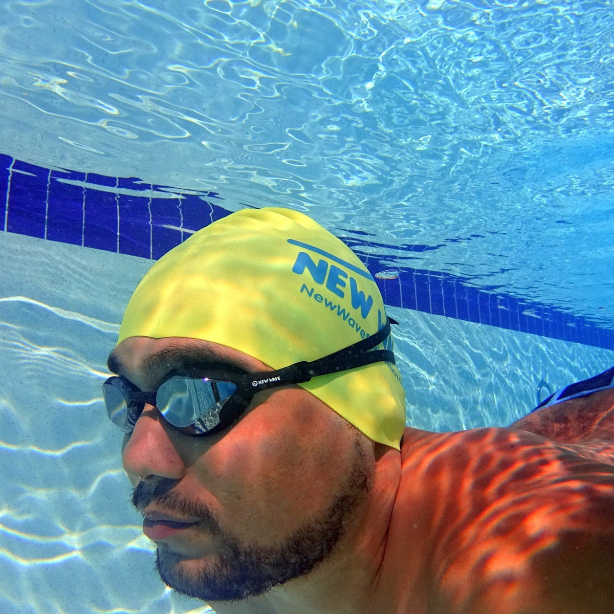 Swag - New Wave Swim Goggles - Fusion 2.0 (Silver Rush = Mirror Lens In Black Frames)