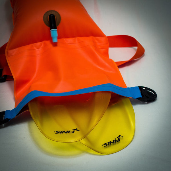 Swim Buoy - New Wave Open Water Swim Buoy - Medium (15 Liter) - TPU Orange