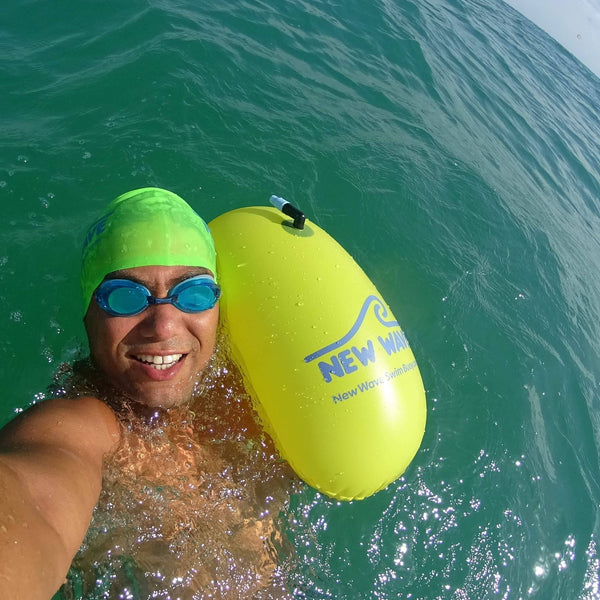 Swim Buoy - New Wave Swim Bubble For Open Water Swimmers And Triathletes - Orange