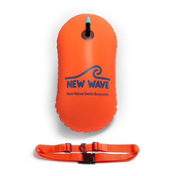 Swim Buoy - New Wave Swim Bubble For Open Water Swimmers And Triathletes - Orange