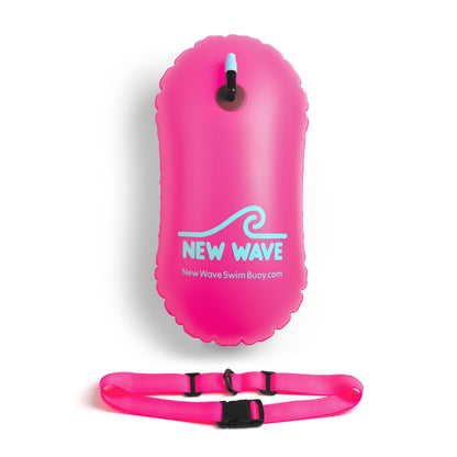 New Wave Swim Bubble for Open Water Swimmers and Triathletes - Pink best open water swim buoy