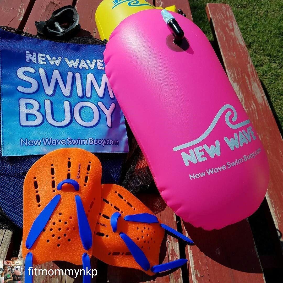 Swim Buoy - New Wave Swim Bubble For Open Water Swimmers And Triathletes - Pink