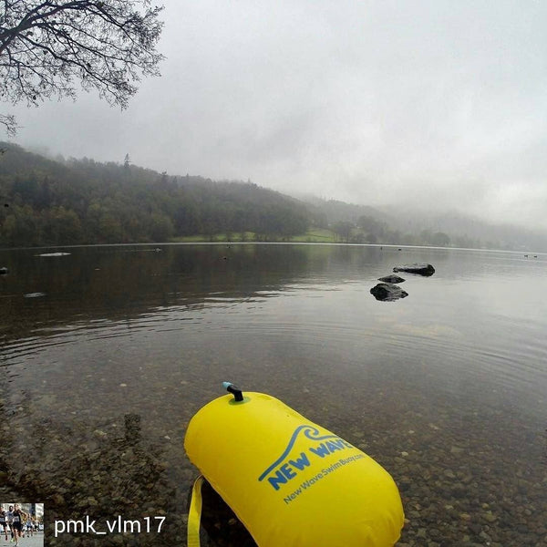 Swim Buoy - New Wave Swim Bubble For Open Water Swimmers And Triathletes - Yellow