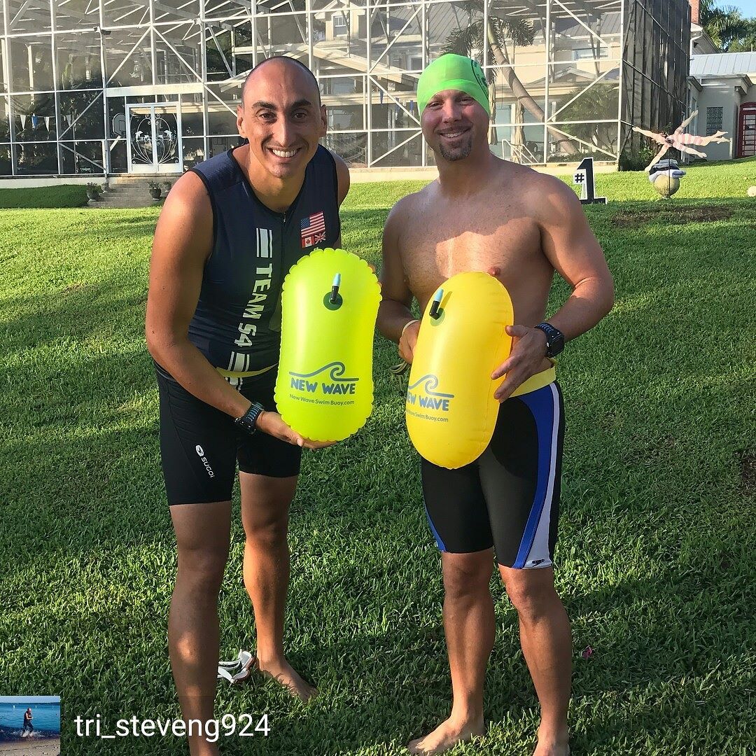 Swim Buoy - New Wave Swim Bubble For Open Water Swimmers And Triathletes - Yellow