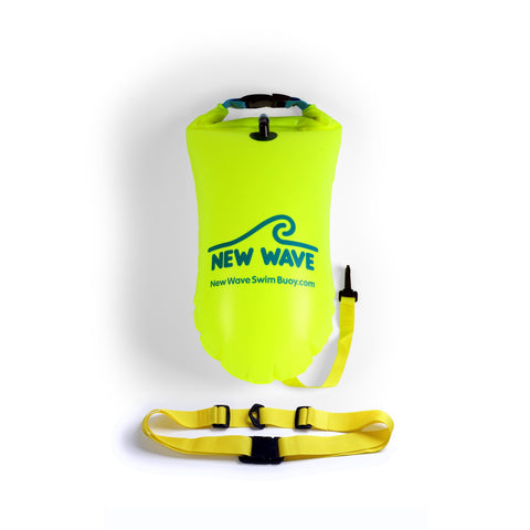 Swim Buoy - New Wave Swim Buoy - Med (15 Liter) PVC Fluo Green