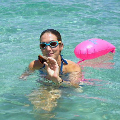 Pink New Wave Swim Buoy - Medium 15 Liter PVC best open water swim buoy