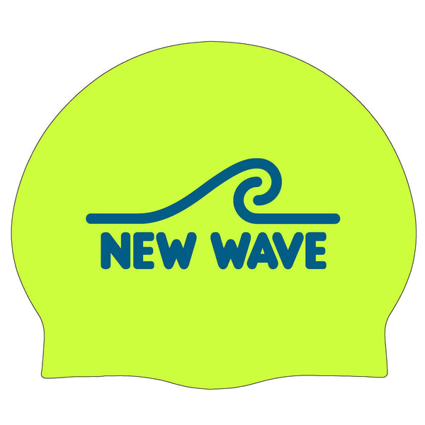 Swim Cap - Swim Cap Fluorescent Green - New Wave Silicone Swim Cap