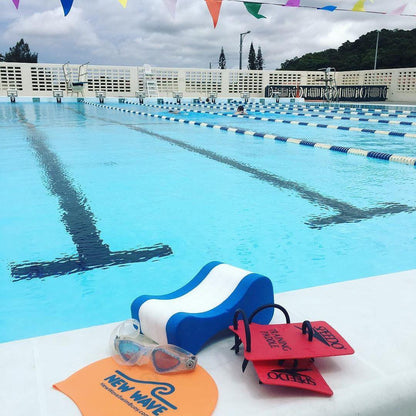 Swim Cap Orange - New Wave Silicone Swim Cap best open water swim buoy