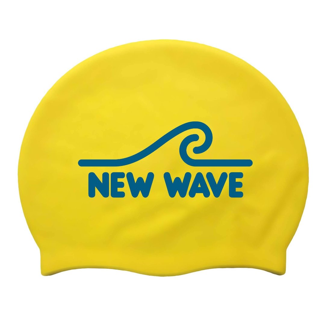 New Wave Swim Cap - Silicone (Yellow)